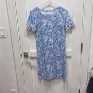 Lilly Pulitzer Blue and White Cotton Top